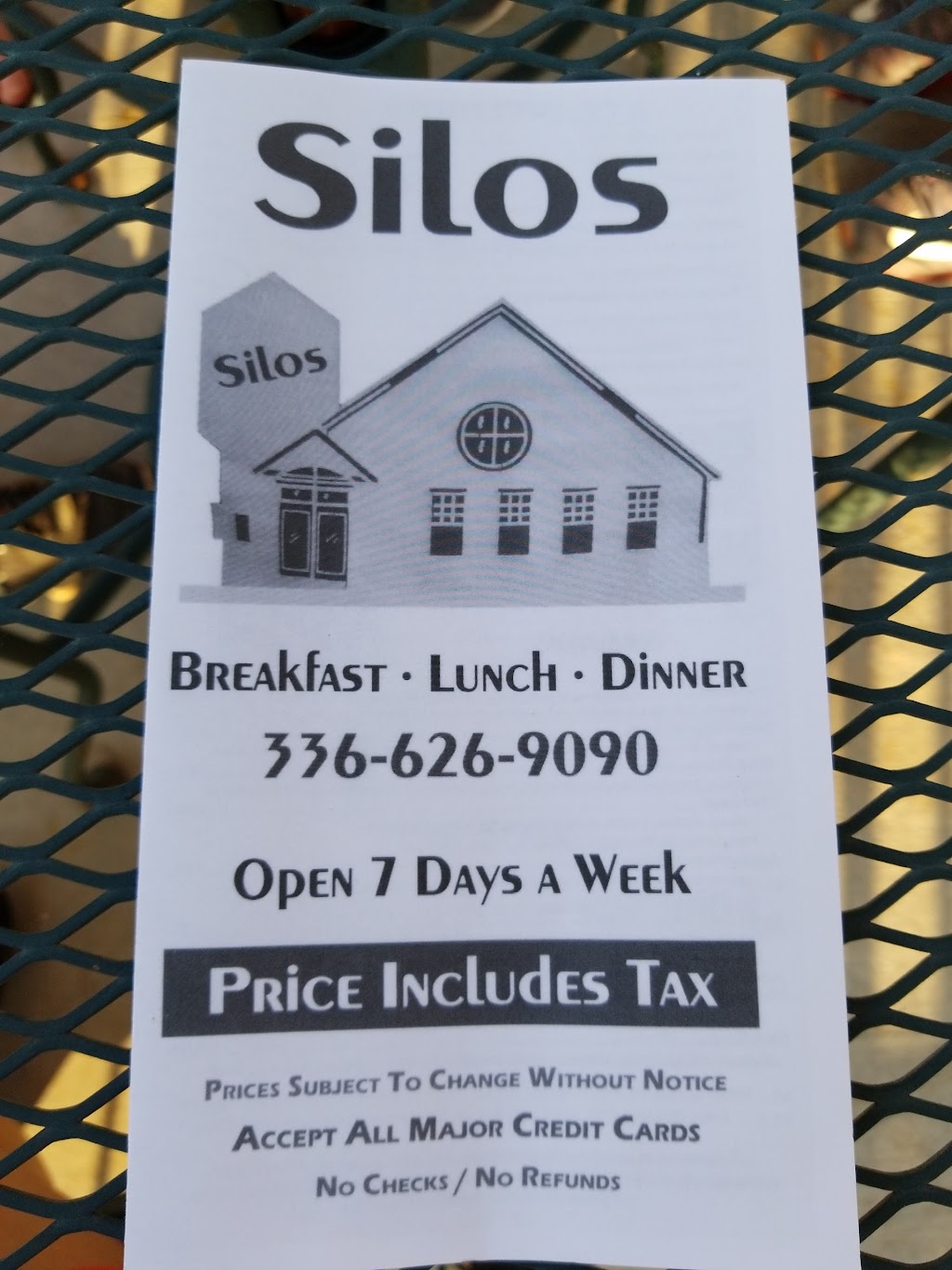 Silos Family Restaurant | 3219 Old North Carolina Hwy 49, Asheboro, NC 27205 | Phone: (336) 626-9090