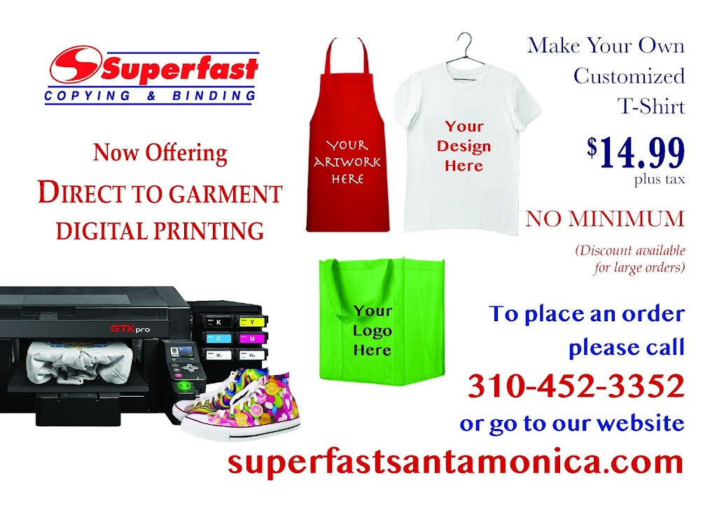 Superfast Copying & Binding | 2358 Pico Blvd, Santa Monica, CA 90405, USA | Phone: (310) 452-3352