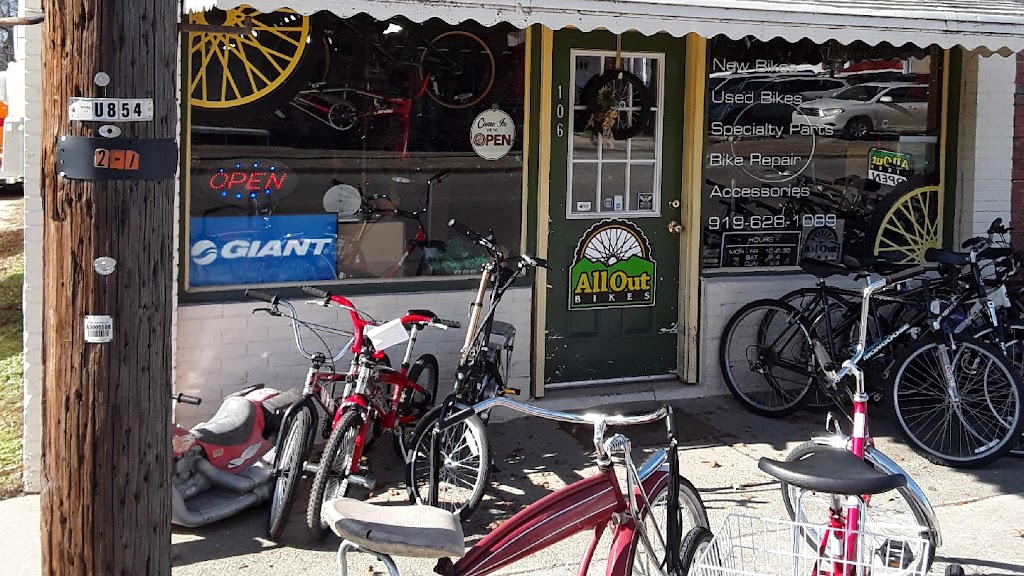 All Out Bikes | 106 S Main St, Four Oaks, NC 27524, USA | Phone: (919) 628-1089