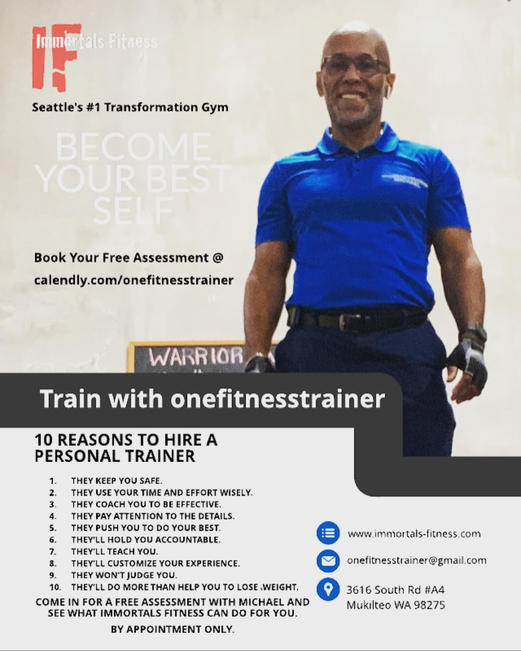 One Fitness Trainer | 3616 S Rd A4, Mukilteo, WA 98275, USA | Phone: (206) 436-4718