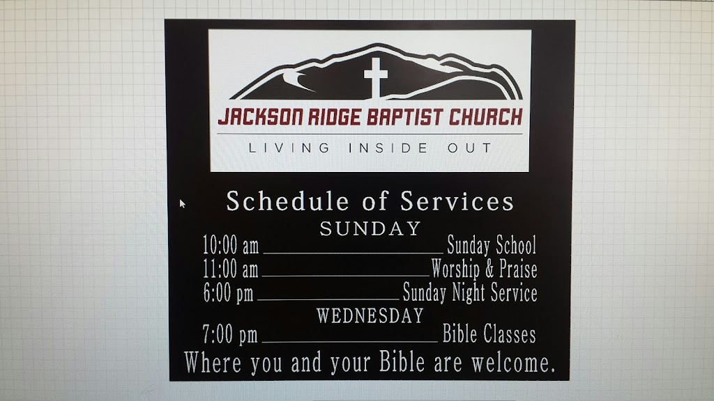 Jackson Ridge Baptist Church | 6750 Jackson Ridge Rd, Rockvale, TN 37153 | Phone: (615) 414-1884