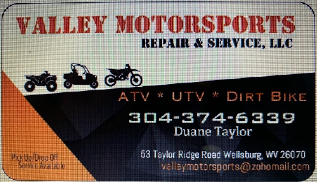 VALLEY MOTORSPORTS REPAIR & SERVICE, LLC | 53 Taylor Ridge Rd, Wellsburg, WV 26070, USA | Phone: (304) 374-6339