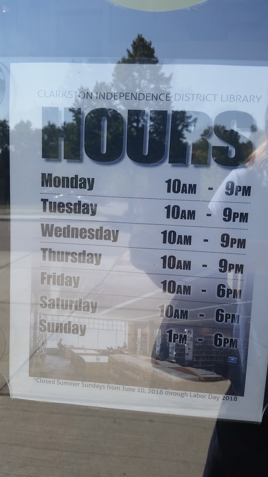Clarkston Independence District Library | 6495 Clarkston Rd, City of the Village of Clarkston, MI 48346, USA | Phone: (248) 625-2212