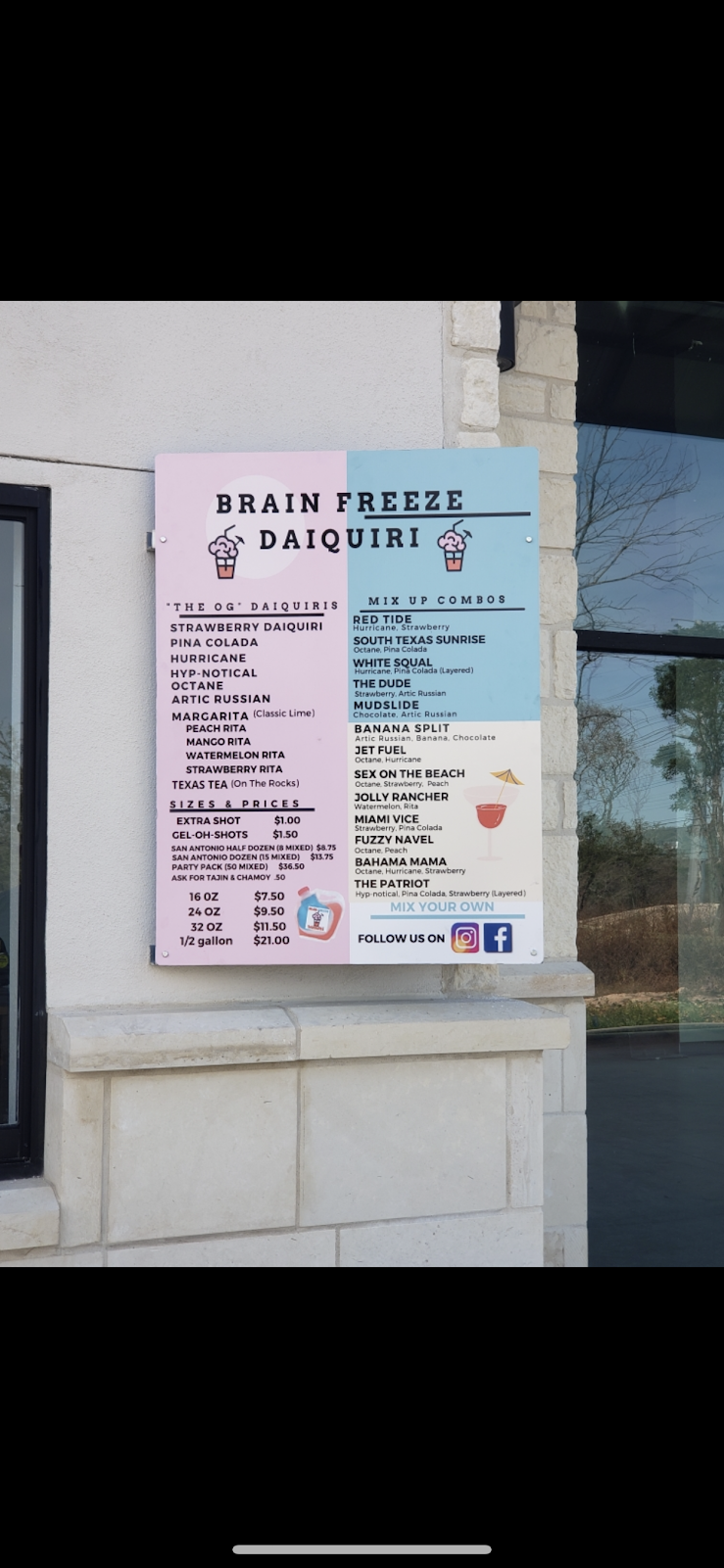 Brain Freeze Daiquiri on Potranco | 13762 Potranco Rd Suite 110, San Antonio, TX 78245, USA | Phone: (210) 779-1706