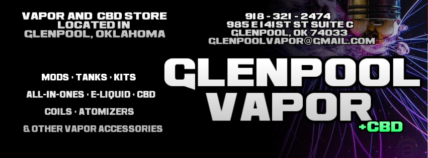 Glenpool Vapor and CBD | 985 E 141st St suite c, Glenpool, OK 74033, USA | Phone: (918) 321-2474