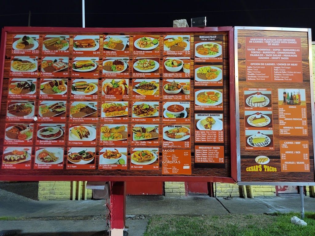 Cesars Tacos | 423 E Camp Wisdom Rd, Duncanville, TX 75116, USA | Phone: (972) 572-3880