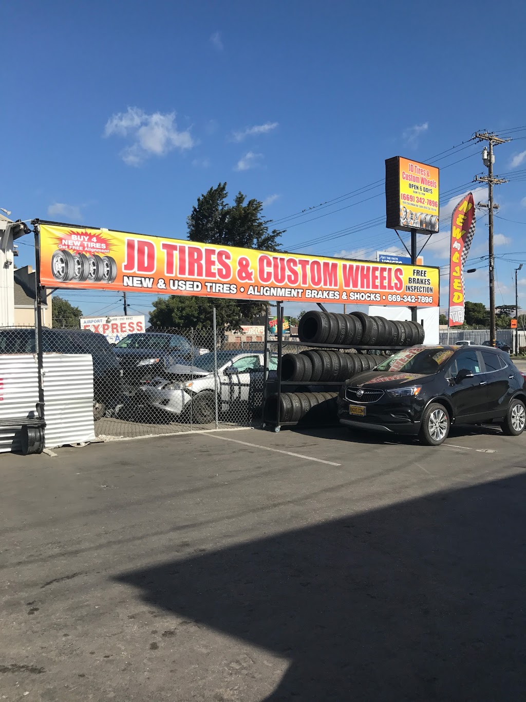 JD Tires & Custom Wheels - Coleman Avenue | 709 Coleman Ave, San Jose, CA 95110, USA | Phone: (669) 342-7896