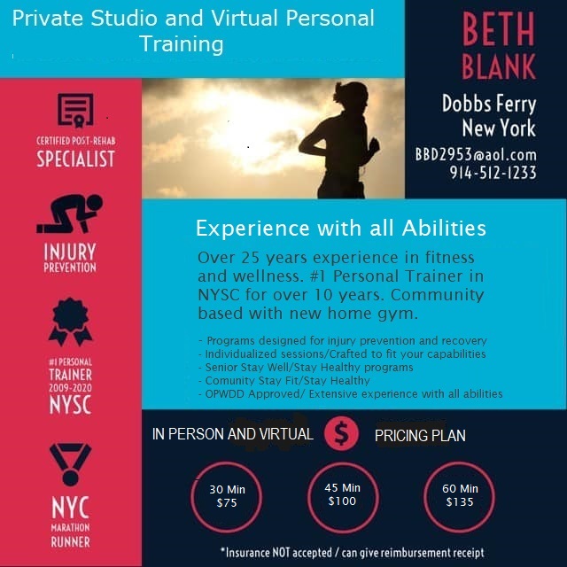 Beths Transformative Training | 89 Northfield Ave, Dobbs Ferry, NY 10522, USA | Phone: (914) 512-1233
