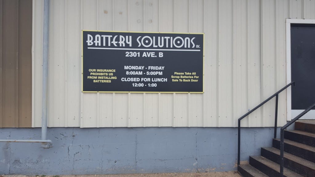 Battery Solutions Inc | 2301 Avenue B, Lubbock, TX 79404, USA | Phone: (806) 771-3777