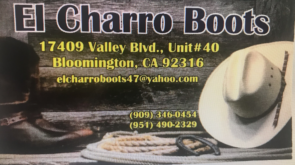 El Charro Boots | 17409 Valley Blvd Unit #40, Bloomington, CA 92316, USA | Phone: (951) 490-2329