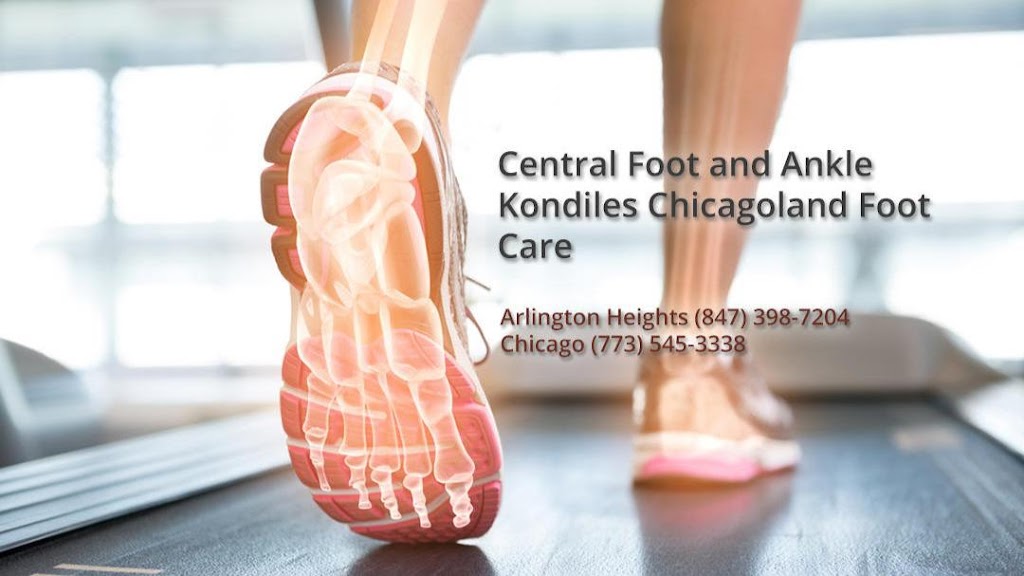 Central Foot and Ankle: Milton N. Kondiles, DPM | 125 E Central Rd, Arlington Heights, IL 60005 | Phone: (847) 398-7204