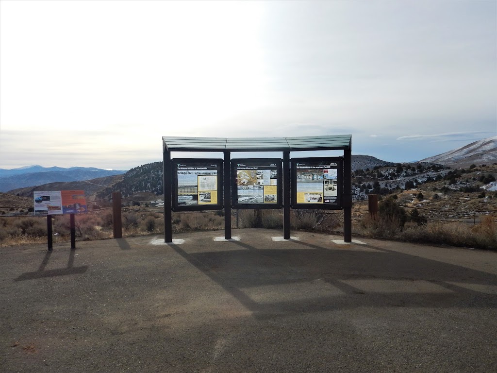 American Flat Mill Kiosk at Visitors Lookout | Silver City, NV 89428, USA | Phone: (775) 885-6000 American Flat Mill Kiosk at Visitors Lookout | Silver City, NV 89428, USA | Phone: (775) 885-6000
