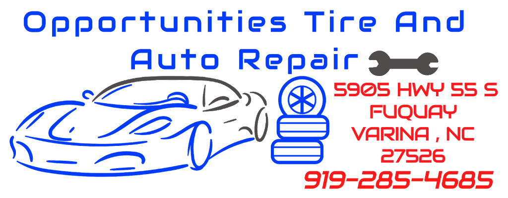 Opportunities Tire Shop and Auto Repair | 5905 NC-55, Fuquay-Varina, NC 27526, USA | Phone: (919) 285-4685