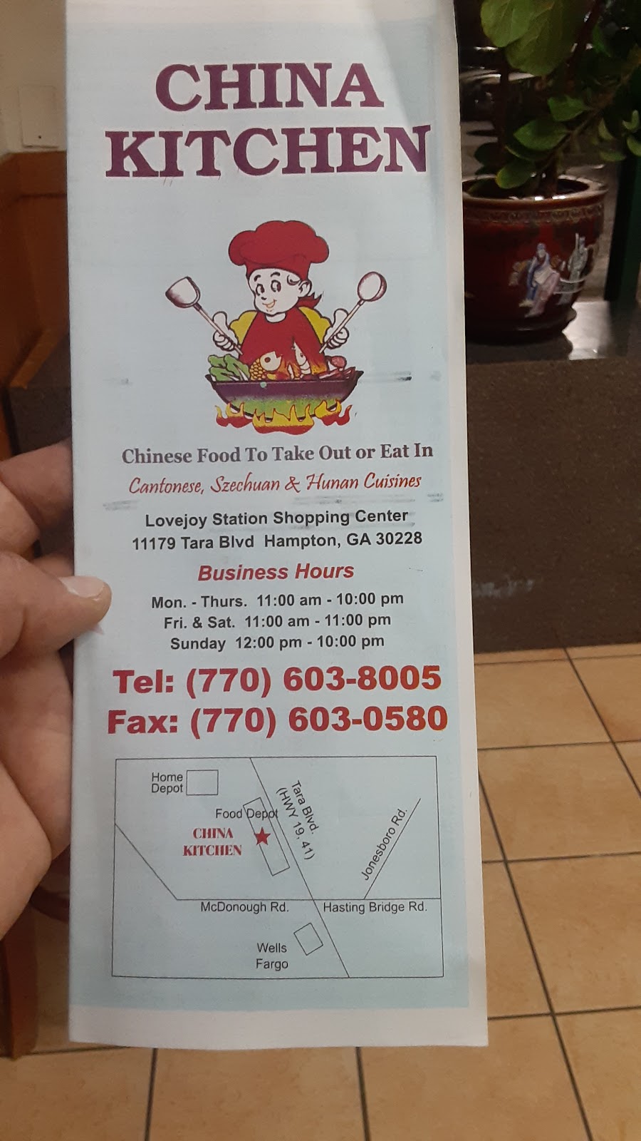 China Kitchen | 11179 Tara Blvd #1672, Hampton, GA 30228, USA | Phone: (770) 603-8005