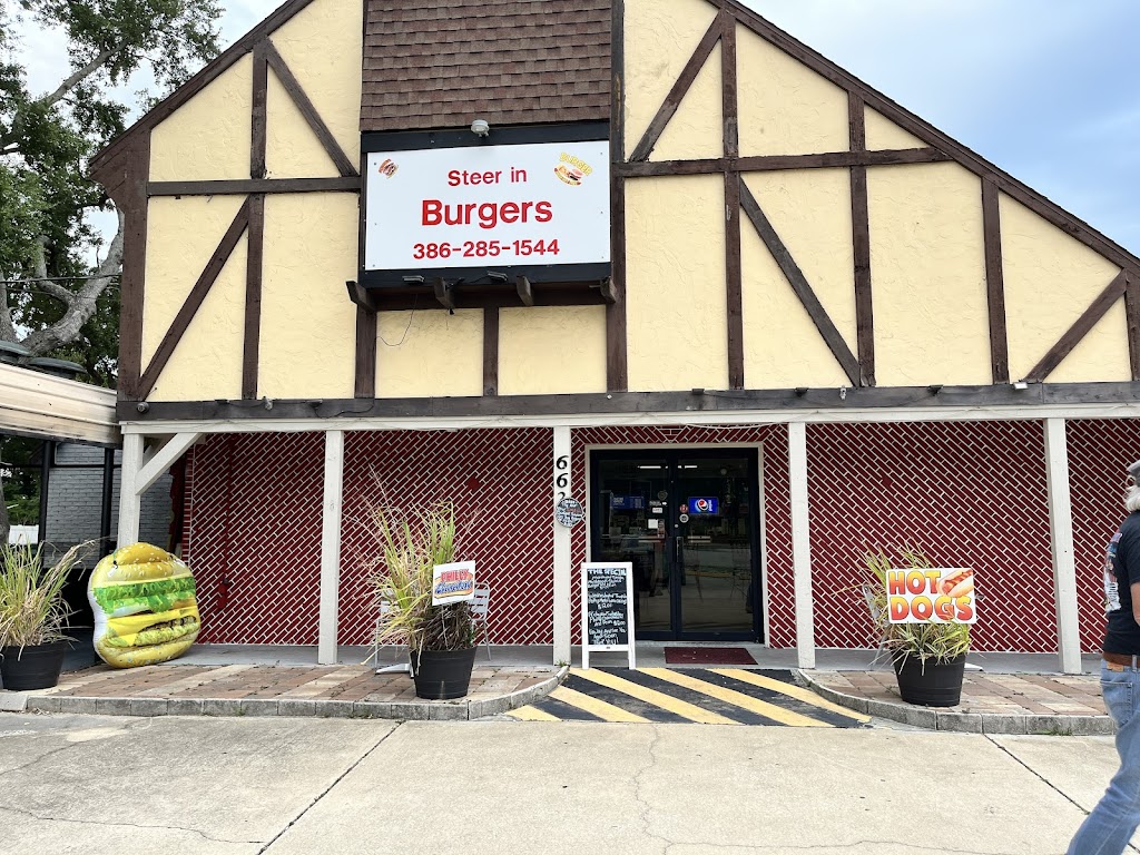 Steer In Burgers | 663 S Nova Rd, Ormond Beach, FL 32174, USA | Phone: (386) 285-1544