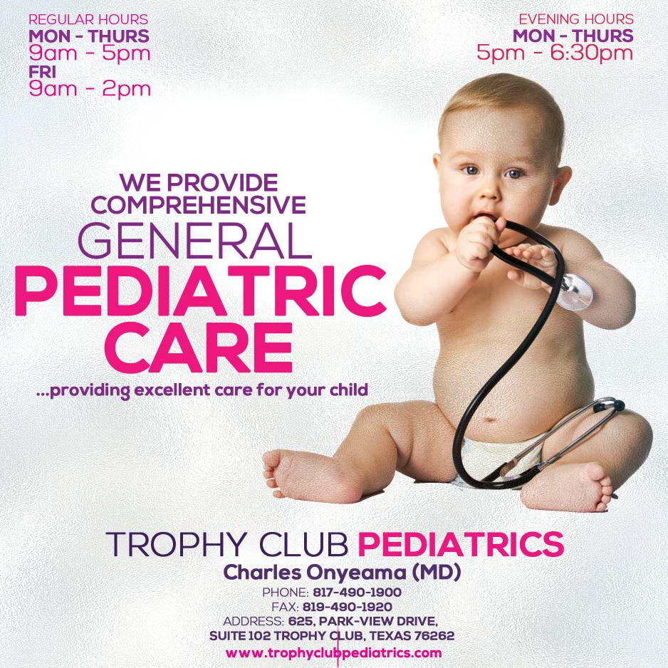 Trophy Club Pediatrics | 625 Parkview Dr #102, Trophy Club, TX 76262, USA | Phone: (817) 400-1572