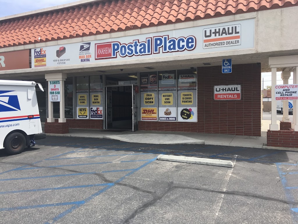 Anaheim Postal Place | 532 N Magnolia Ave, Anaheim, CA 92801, USA | Phone: (714) 229-0024