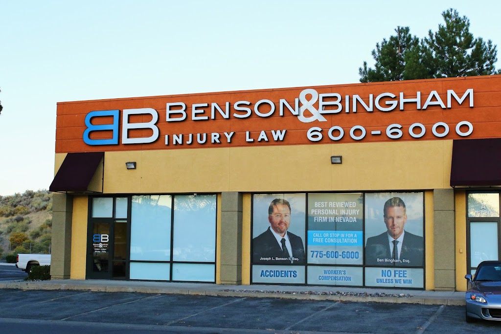 Benson & Bingham Accident Injury Lawyers, LLC | 1320 E Plumb Ln Ste A, Reno, NV 89502, USA | Phone: (775) 600-6000