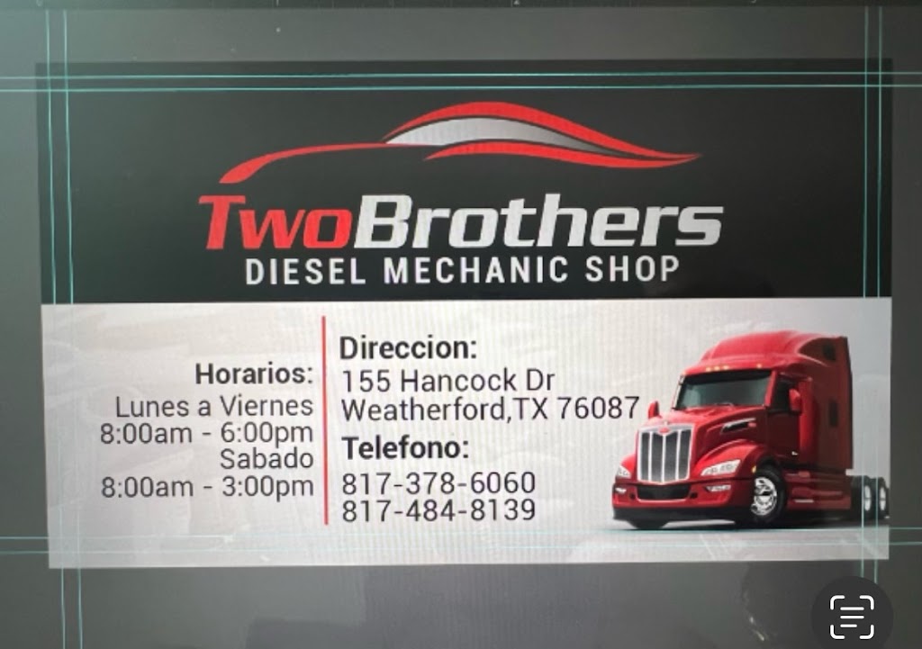 Two Brothers Diesel Mechanic Shop | 155 Hancock Dr, Weatherford, TX 76087, USA | Phone: (817) 484-8139