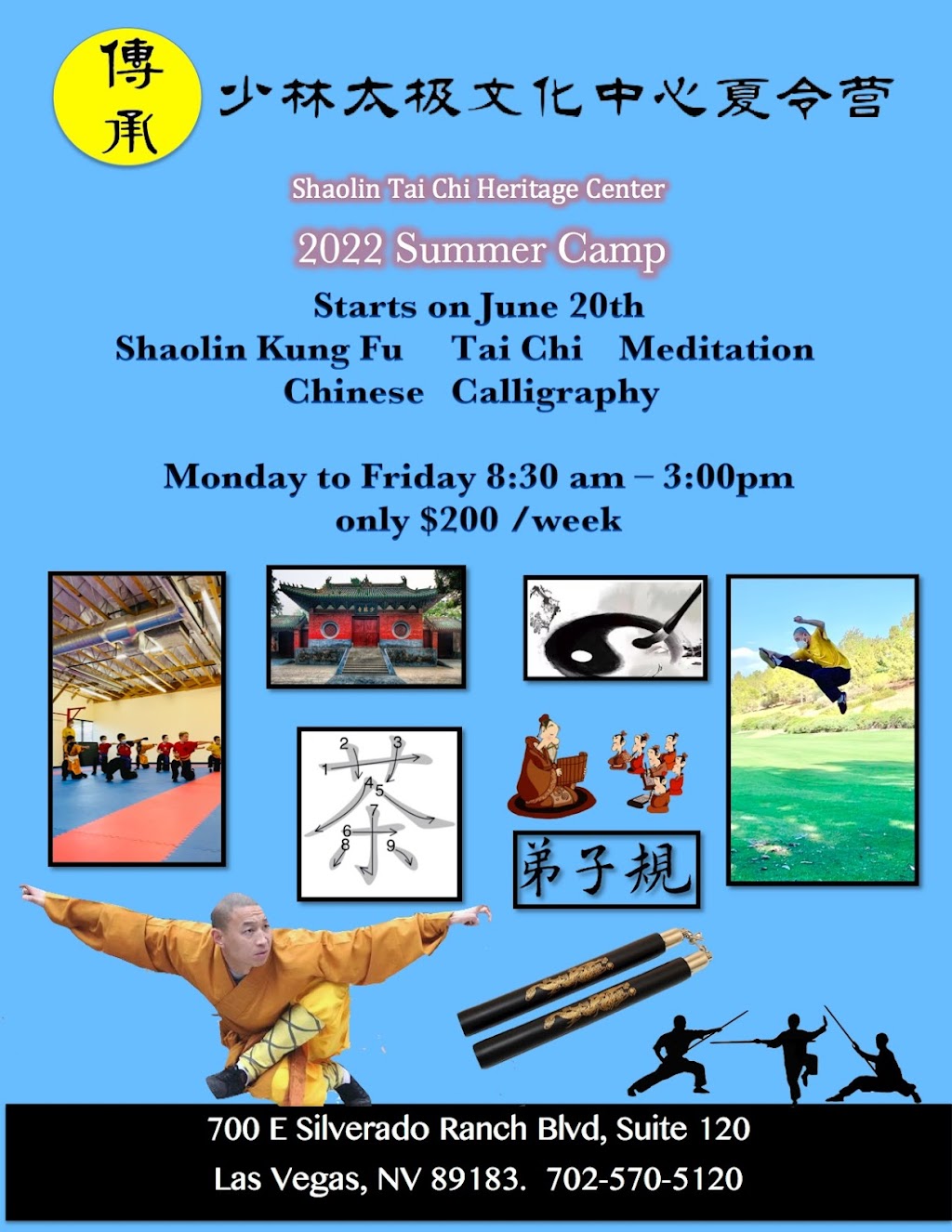 Shaolin Kung Fu & Tai Chi Training | 700 E Silverado Ranch Blvd #120, Las Vegas, NV 89183, USA | Phone: (702) 570-5120