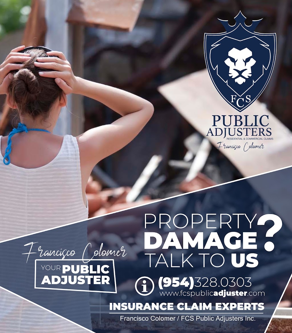 FCS Public Adjusters | 9900 W Sample Rd suite# 313, Coral Springs, FL 33065, USA | Phone: (954) 328-0303