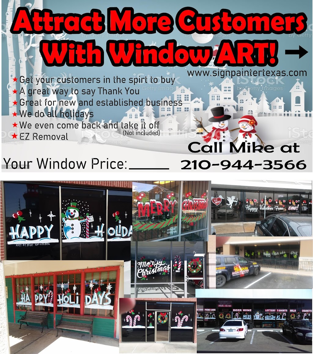 Sign painter san antonio | 5658 Cary Grant Dr, San Antonio, TX 78240, USA | Phone: (210) 944-3566