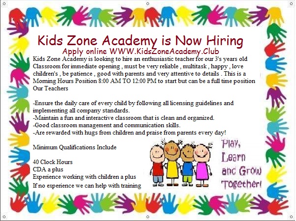 Kids Zone Academy LLC | 3551 42nd Ave S, St. Petersburg, FL 33711, USA | Phone: (727) 592-4332