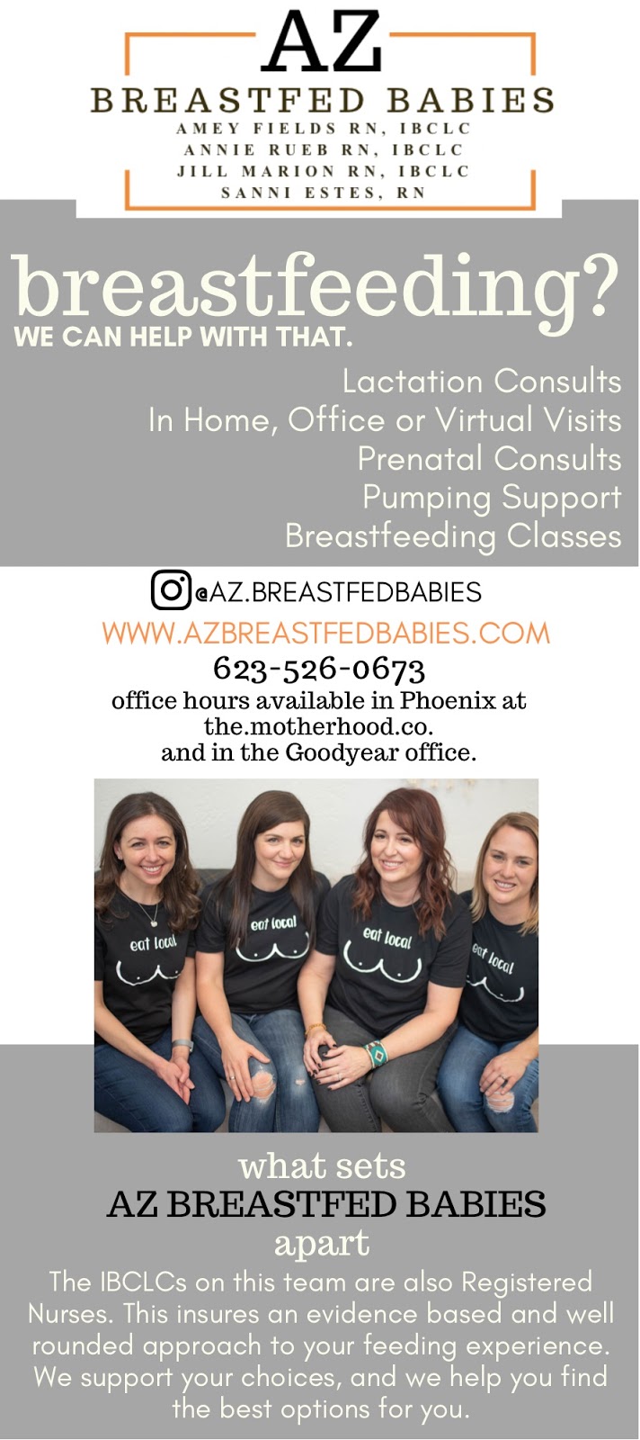 Az Breastfed Babies West Valley | 15628 W Minnezona Ave, Goodyear, AZ 85395, USA | Phone: (623) 526-0673