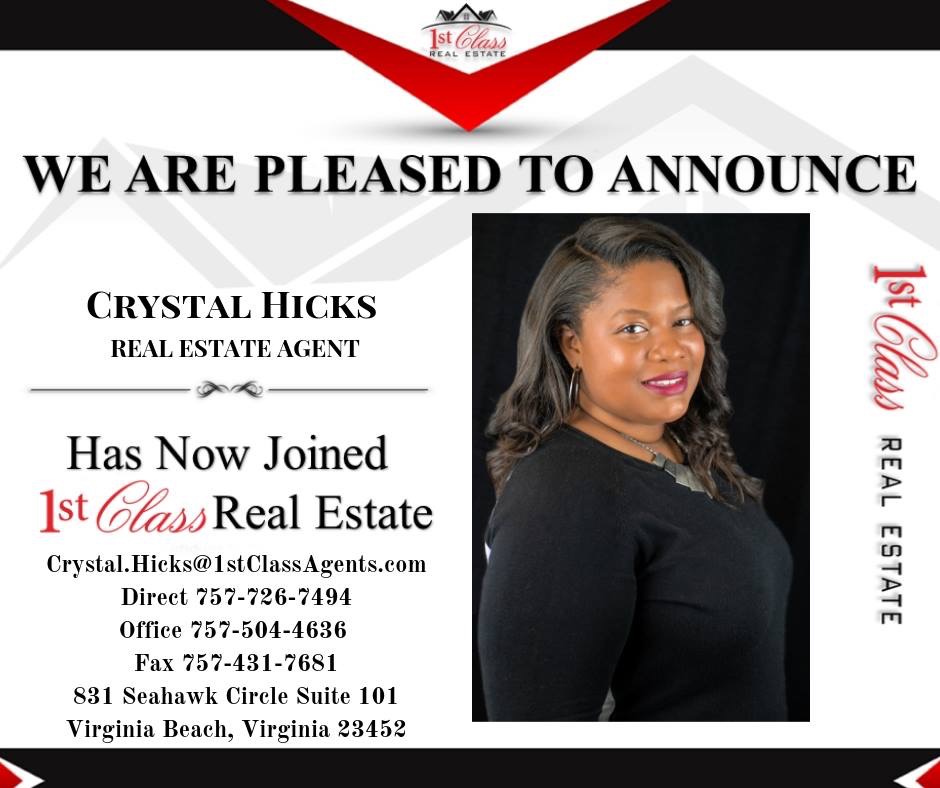 1st Class Real Estate | 831 Seahawk Cir Suite 101, Virginia Beach, VA 23452, USA | Phone: (757) 255-8289