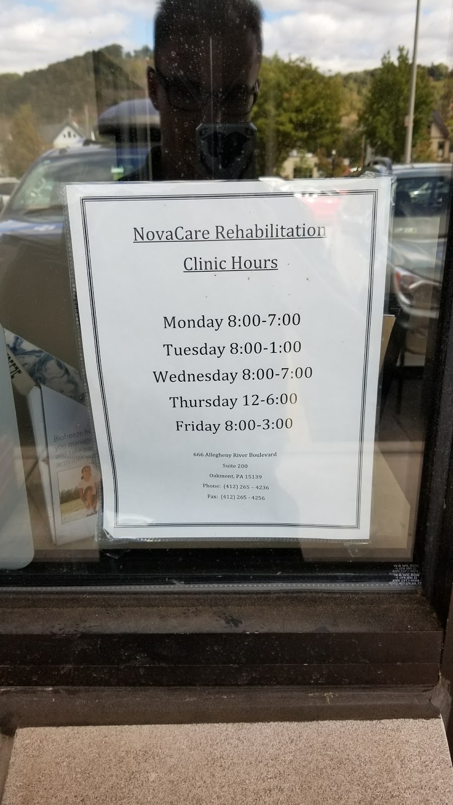 NovaCare Rehabilitation | 666 Allegheny River Blvd Suite B, Oakmont, PA 15139, USA | Phone: (412) 265-4236