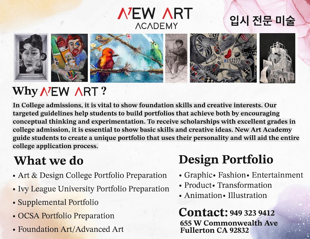 New Art Academy | 655 W Commonwealth Ave, Fullerton, CA 92832, USA | Phone: (949) 323-9412