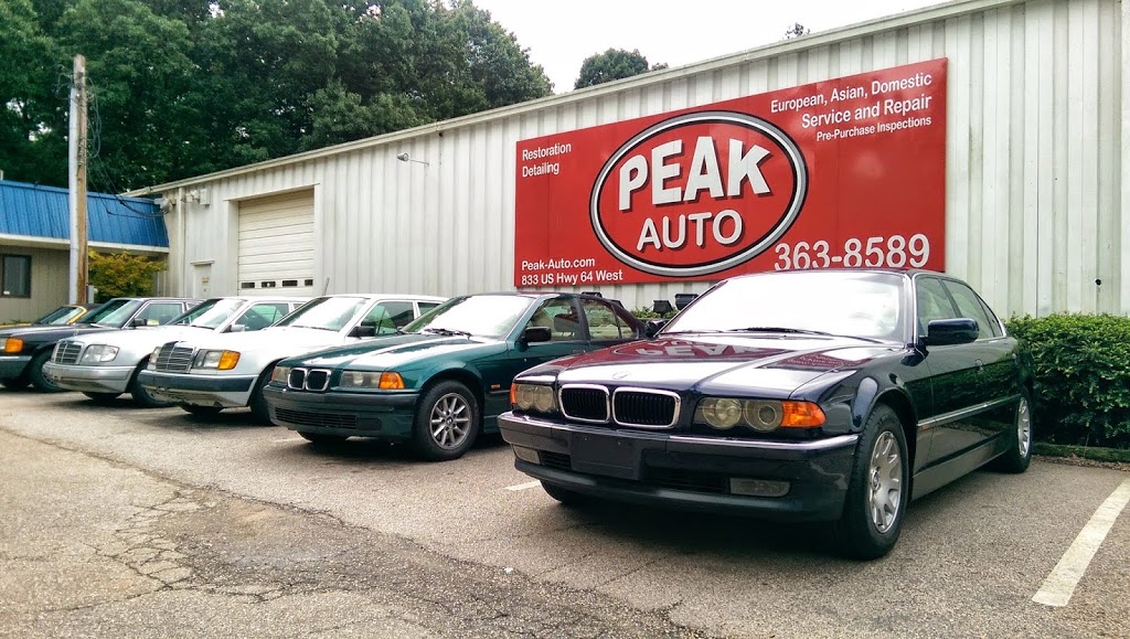 Peak Auto | 833 US-64, Apex, NC 27523, USA | Phone: (919) 363-8589