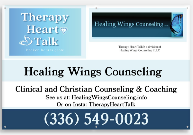 Therapy Heart Talk division of Healing Wings Counseling | 7906 Broad St, Rural Hall, NC 27045, USA | Phone: (336) 594-0023