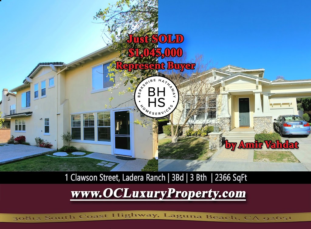 Amir Vahdat with Berkshire Hathaway HomeServices | 30812 Coast Hwy, Laguna Beach, CA 92651, USA | Phone: (949) 682-9090