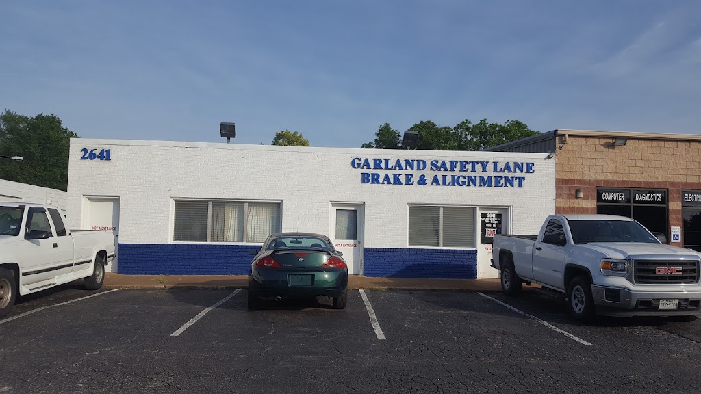 Garland Safety Lane | 2641 S Garland Ave, Garland, TX 75041, USA | Phone: (972) 278-7202