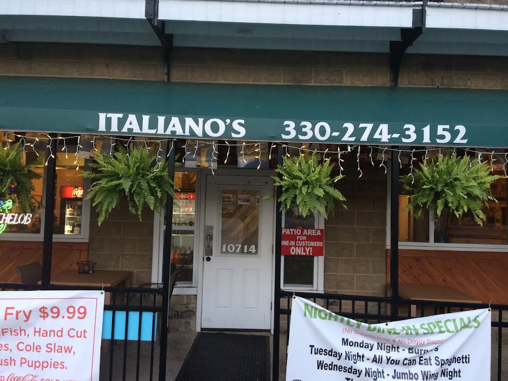 Italianos Pizzaria And catering | 10714 Main St, Mantua, OH 44255, USA | Phone: (330) 274-3152