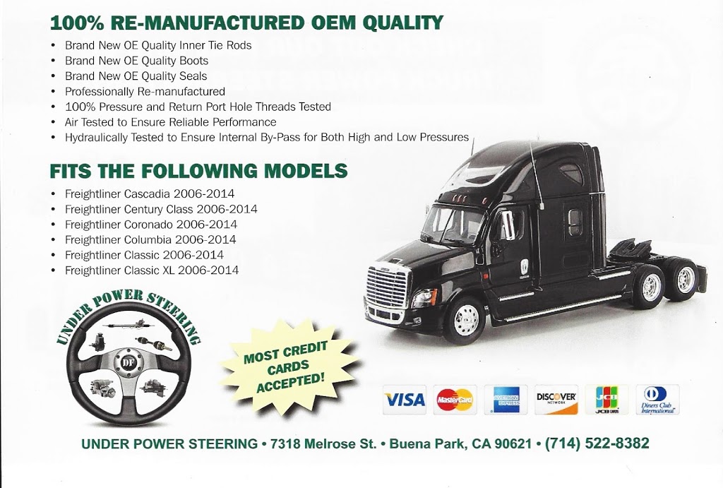 Under Power Steering | 7318 Melrose St, Buena Park, CA 90621, USA | Phone: (714) 522-8382
