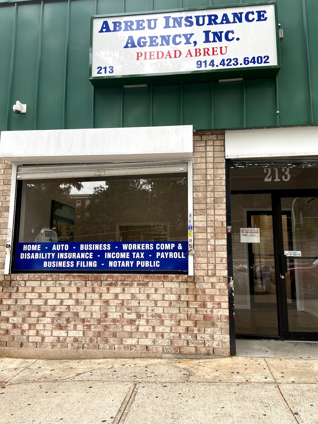 Abreu Insurance Inc | 213 Nepperhan Ave, Yonkers, NY 10701, USA | Phone: (914) 423-6402