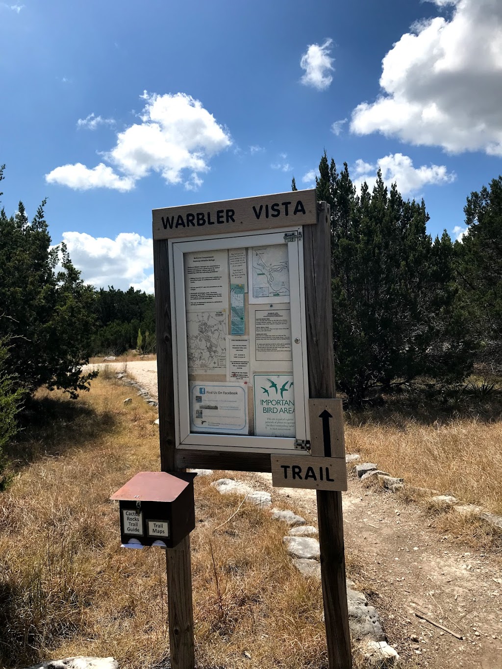 Warbler Vista | Balcones Canyonlands National Wildlife Refuge Farm to Market Rd 1431,, Marble Falls, TX 78654, USA | Phone: (513) 339-9432