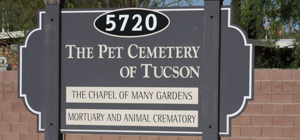 The Pet Cemetery of Tucson | 5720 E Glenn St, Tucson, AZ 85712, USA | Phone: (520) 722-8434