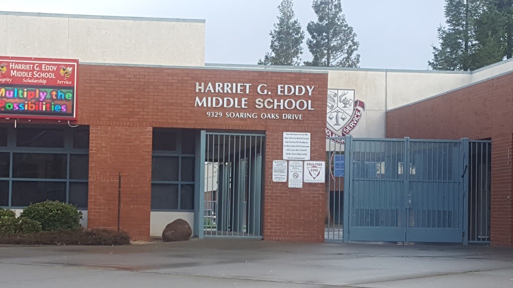 Harriet Eddy Middle School | 9329 Soaring Oaks Dr, Elk Grove, CA 95758, USA | Phone: (916) 683-1302
