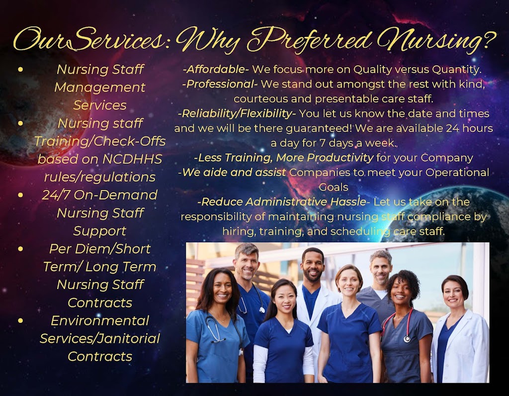 Preferred Nursing Staffing Agency, LLC | 105 Fair Oaks Ln Unit C, Winston-Salem, NC 27127, USA | Phone: (336) 781-2831