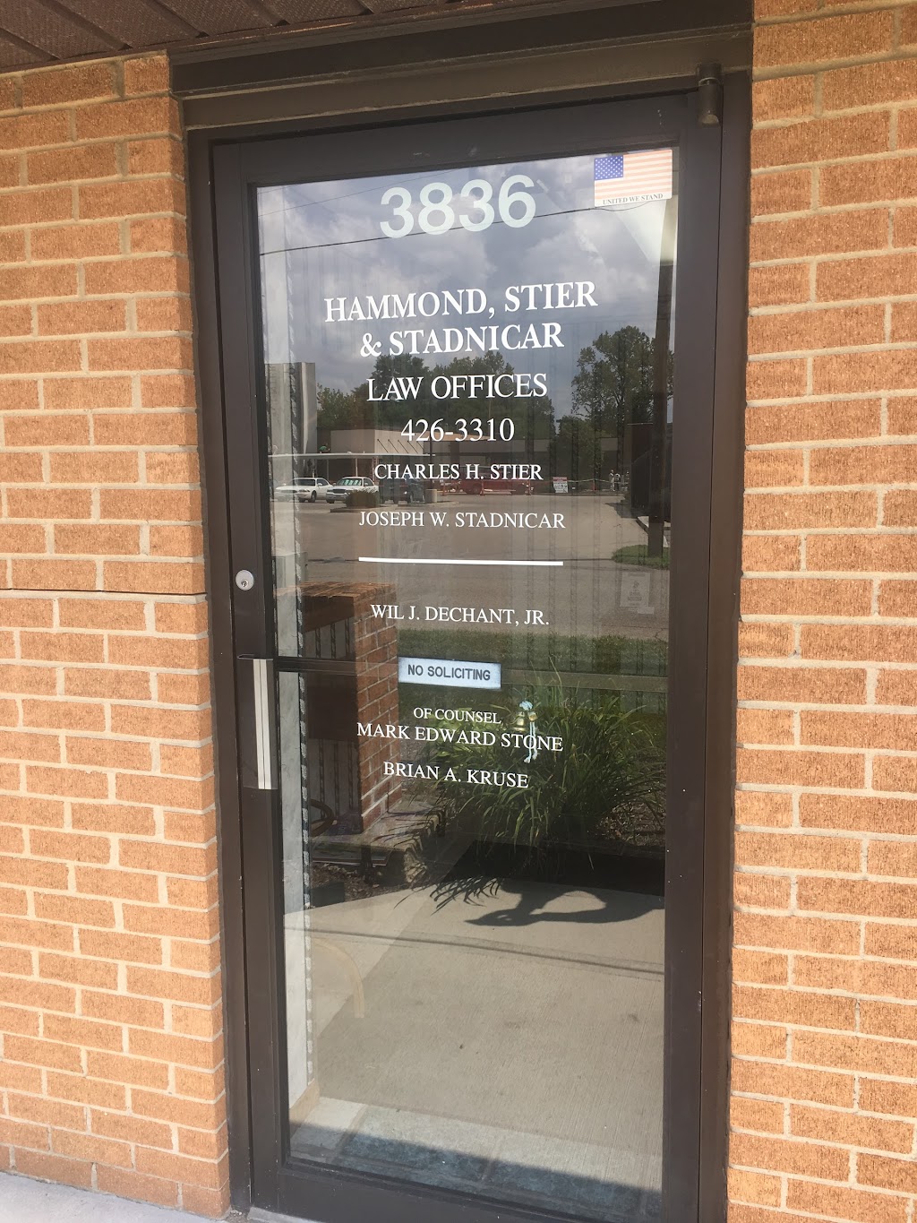 Joseph W. Stadnicar, Attorney at Law, Hammond Stier & Stadnicar 3836