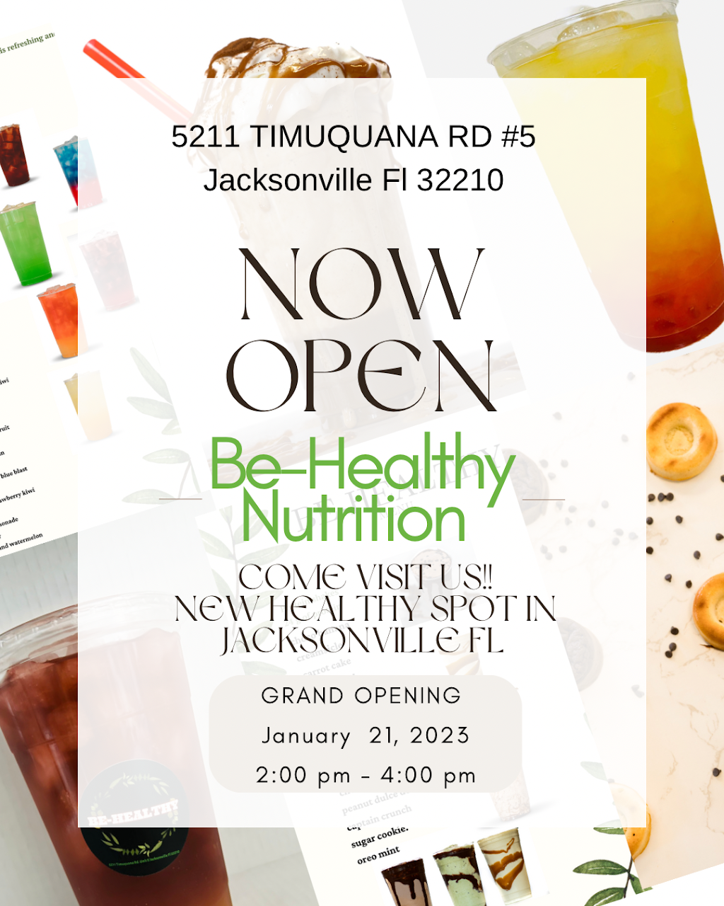 Be-healthy nutrition club | 5211 Timuquana Rd Unit 5, Jacksonville, FL 32210 | Phone: (904) 888-5126