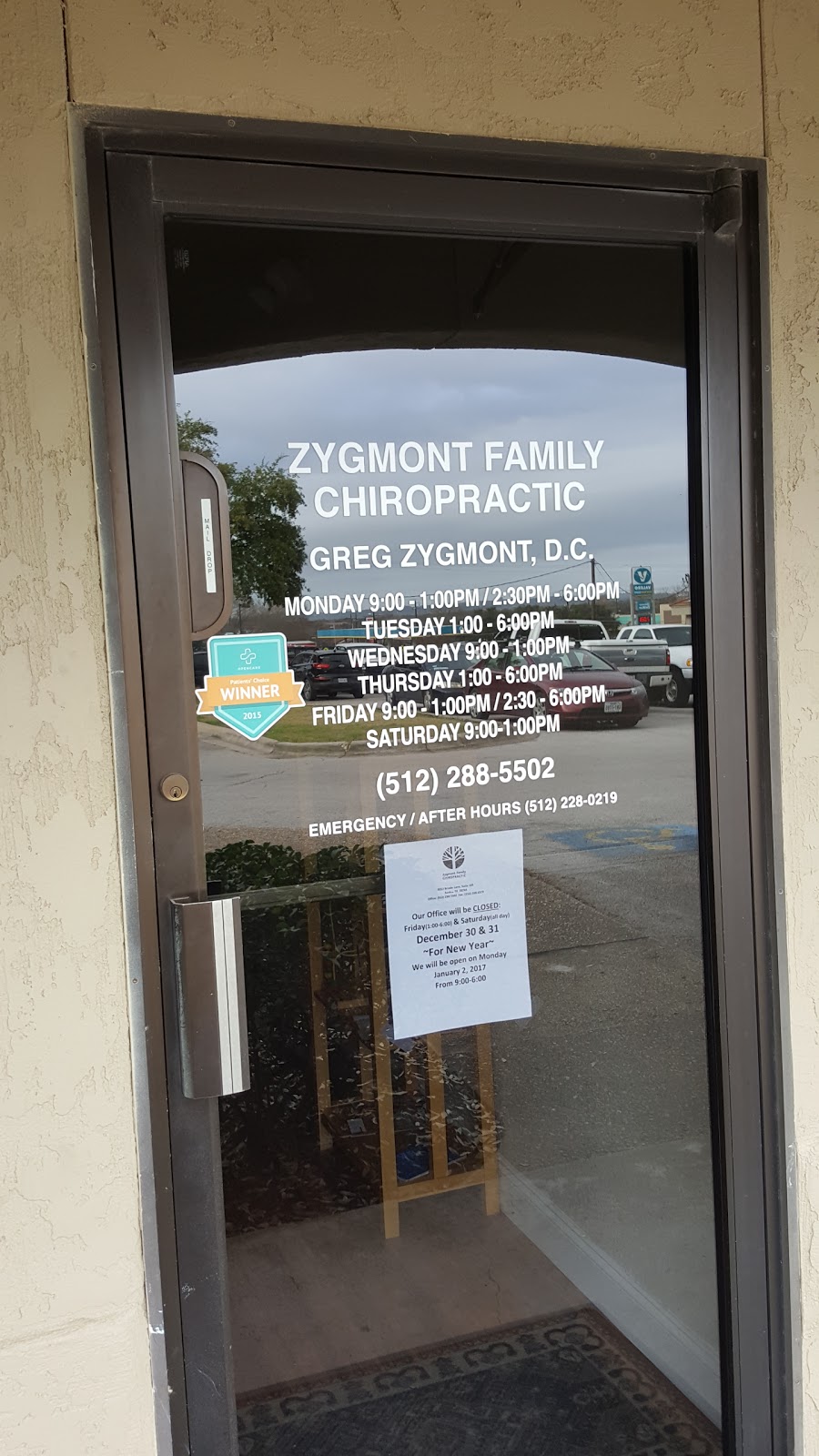 Zygmont Family Chiropractic | 8213 Brodie Ln Ste 105, Austin, TX 78745, USA | Phone: (512) 288-5502