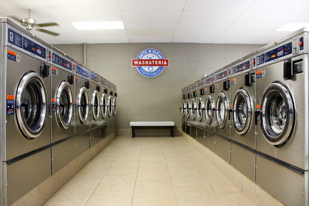 Brite N Clean Washateria | 2923 Waldron Rd, Corpus Christi, TX 78418, USA | Phone: (361) 937-0404