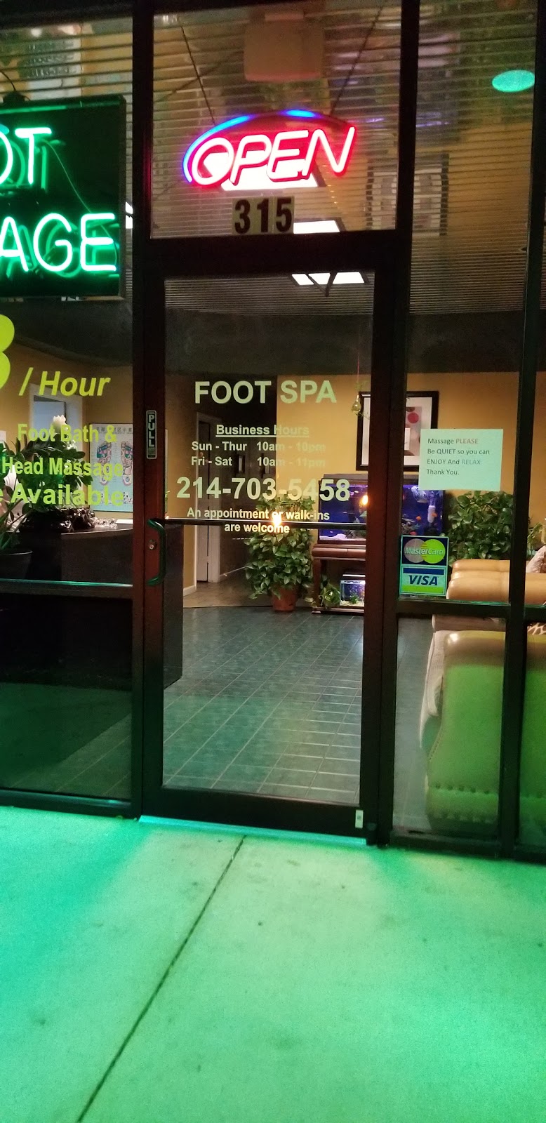 Foot Spa | 3112 N Jupiter Rd #315, Garland, TX 75044, USA | Phone: (214) 703-5458