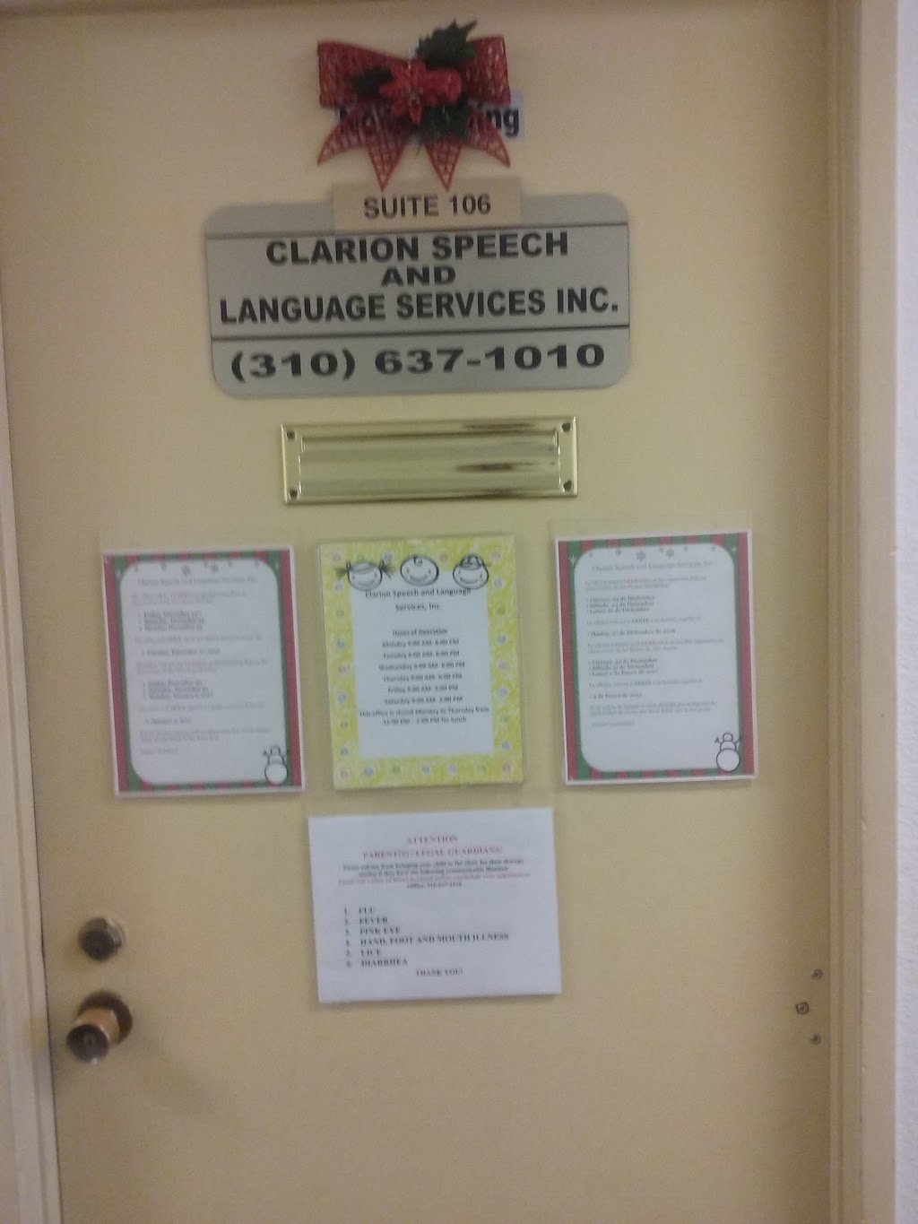 Clarion Speech & Language Services | 555 W Compton Blvd #104, Compton, CA 90220, USA | Phone: (310) 637-1010