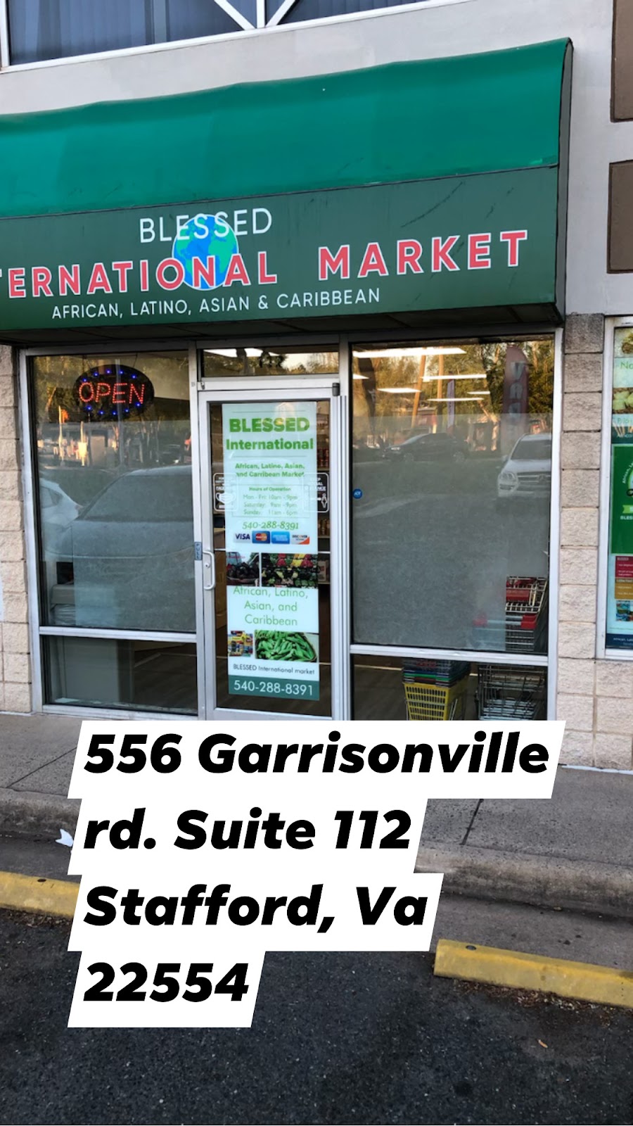BLESSED International Market | 556 Garrisonville Rd #112, Stafford, VA 22554 | Phone: (540) 288-8391