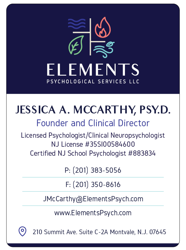 Elements Psychological Services, LLC | 210 Summit Ave Suite C-2A, Montvale, NJ 07645, USA | Phone: (201) 383-5056
